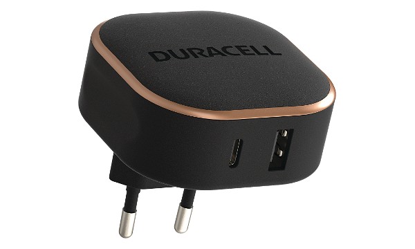 Cargador Duracell 30W USB-A + USB-C PPS