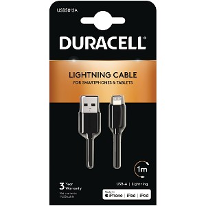 Cable Duracell USB-A a Lightning de 1 metro