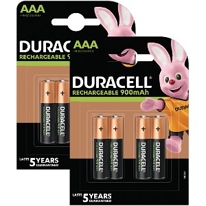 Duracell Pre-Charged AAA 900mAh 8 Pack