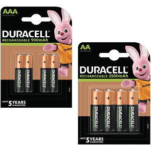 Pack de 8 Duracell Pre-Charged AA & AAA