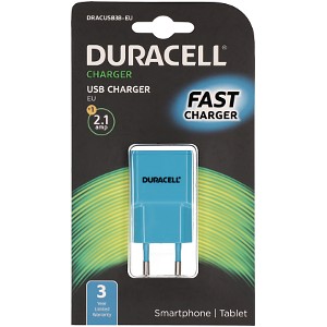 Cargador USB de 2,1A para teléfonos y tabletas de Duracell