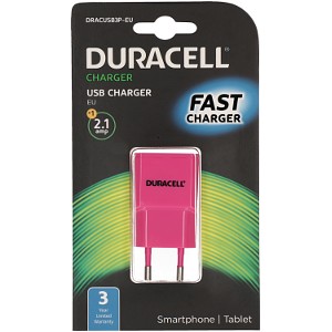 Cargador USB de 2,1A para teléfonos y tabletas de Duracell