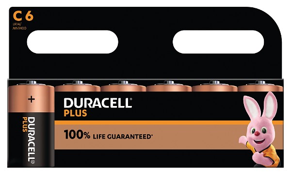 Duracell Plus Power tipo C (paquete de 6)