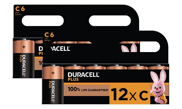 Duracell Plus Power tipo C (paquete de 12)