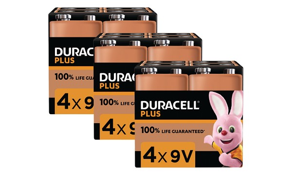 Duracell Plus Power 9V PP3 Paquete de 12