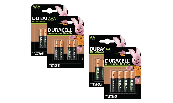Pack de 16 Duracell Pre-Charged AA & AAA