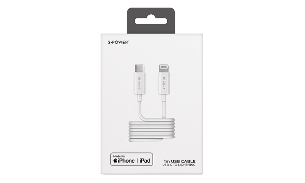 2-Power 1M USB-C to Lightning USB Cable