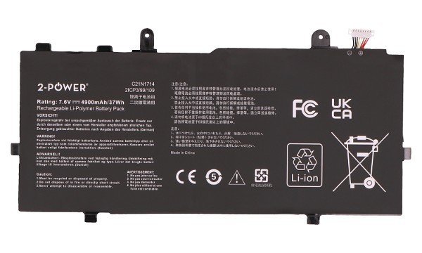 C21N1714 Batería (2 Celdas)