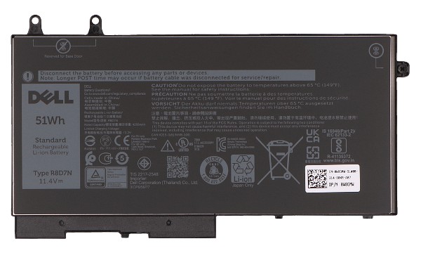 451-BCQZ Batería (3 Celdas)