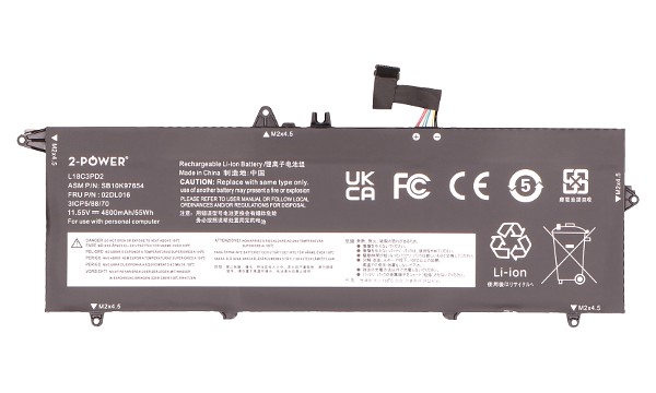ThinkPad T14s Gen 1 20UJ Batería (3 Celdas)