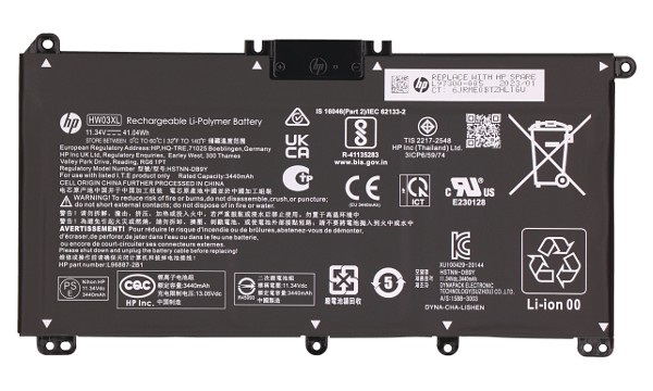 HSTNN-IB90 Batería (3 Celdas)