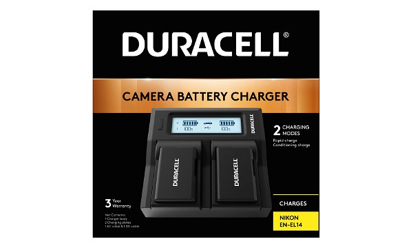 D4300 Cargador de baterías doble Nikon EN-EL14