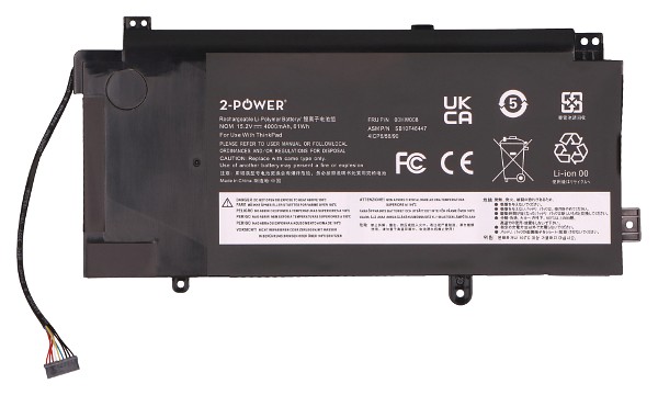 ThinkPad Yoga 15 20DQ 20DR Batería (4 Celdas)